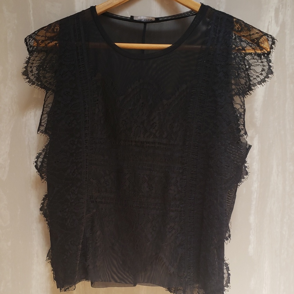 Mesh n Lace Zara top new